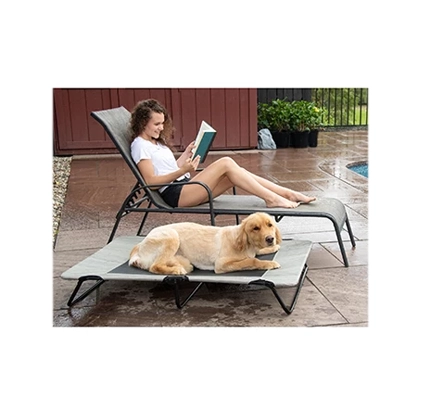 Lifestyle Pet Cot Elevated Bed, No Assembly Required, Premium Tear Resistant Cooling Mesh, Indoor & Outdoor, Lightweight & Portable