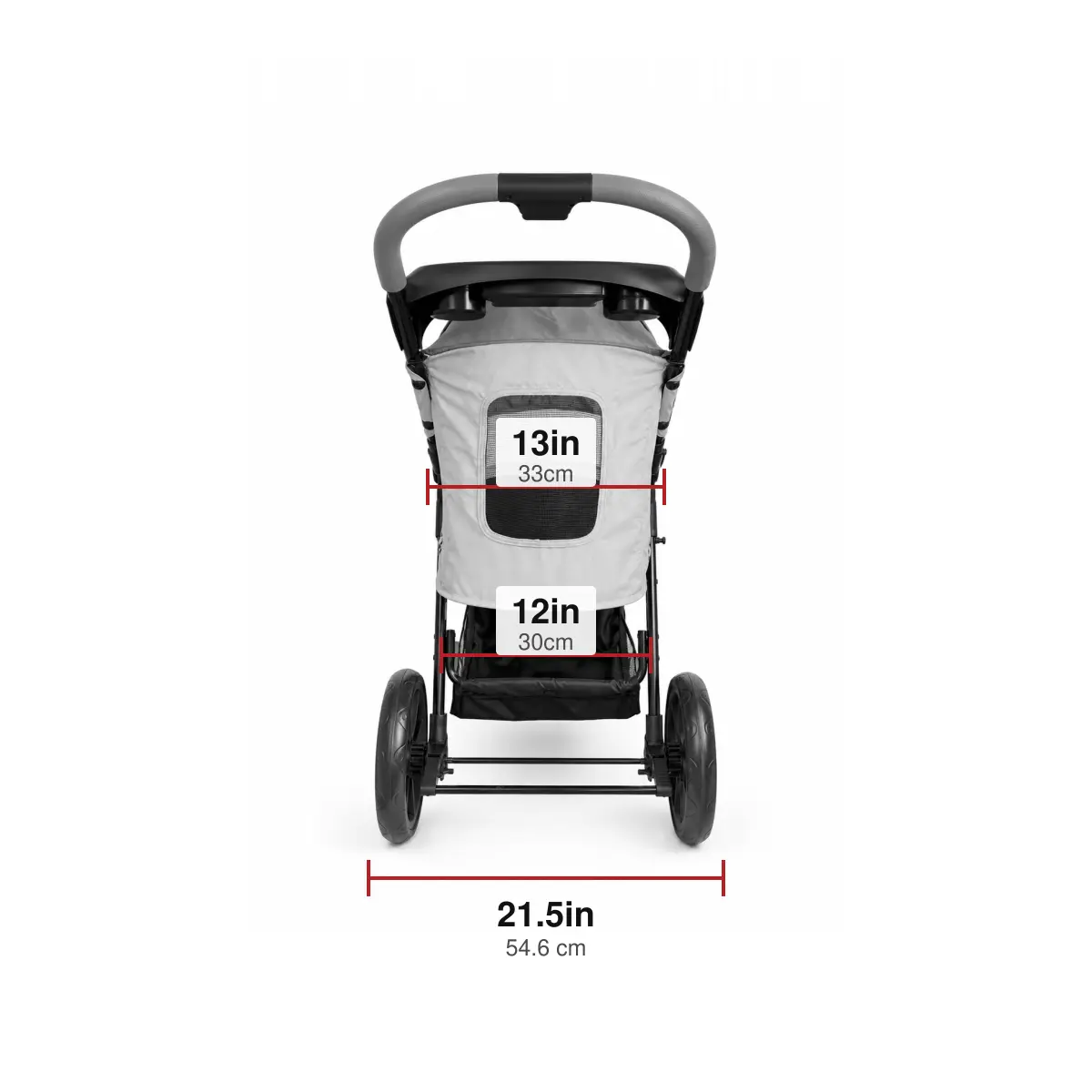 Pet Gear Generation II Jogger NO-ZIP Pet Stroller for Cats/Dogs, Zipperless Entry, Upgraded Easy One-Hand Fold, Jogging Tires, Removable Liner, Cup Holder + Storage Basket