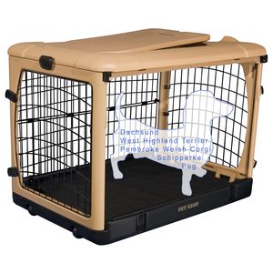 Pet Gear The Other Door Steel Crate 27 Tan/Black New  